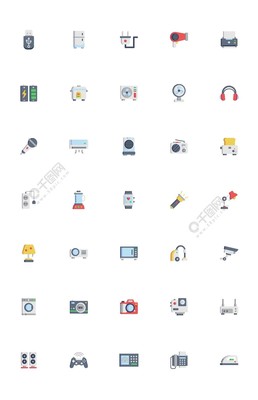 icon数码电器电子产品图标模板免费下载_svg格式_1024像素_编号36184880